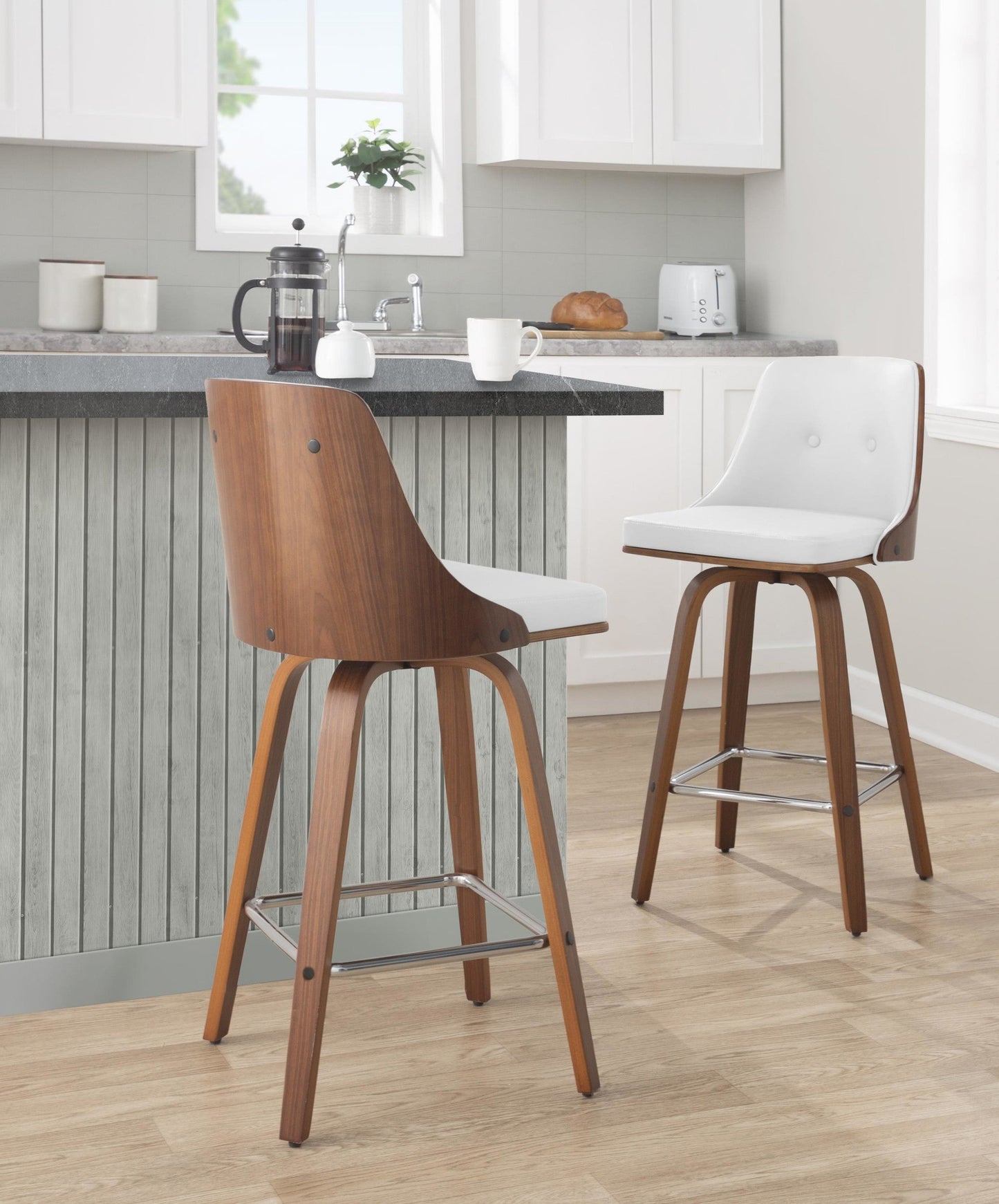 Majestic Office Furniture 26" Fixed-Height Counter Stool - Set of 2