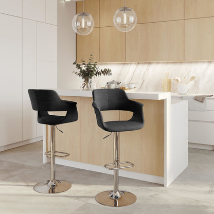 Majestic Office Furniture Flair Adjustable Barstool - Set of 2