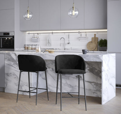 Majestic Office Furniture 26" Fixed-Height Counter Stool - Set of 2