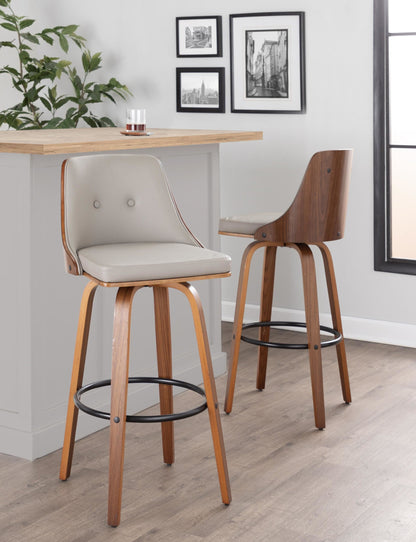 Majestic Office Furniture 30" Fixed-Height Barstool - Set of 2