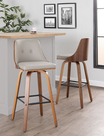 Majestic Office Furniture 30" Fixed-Height Barstool - Set of 2
