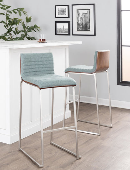 Majestic Office Furniture Mara 30" Fixed-Height Barstool - Set of 2