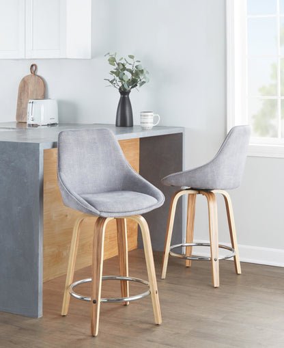 Majestic Office Furniture 24" Fixed-Height Counter Stool - Set of 2