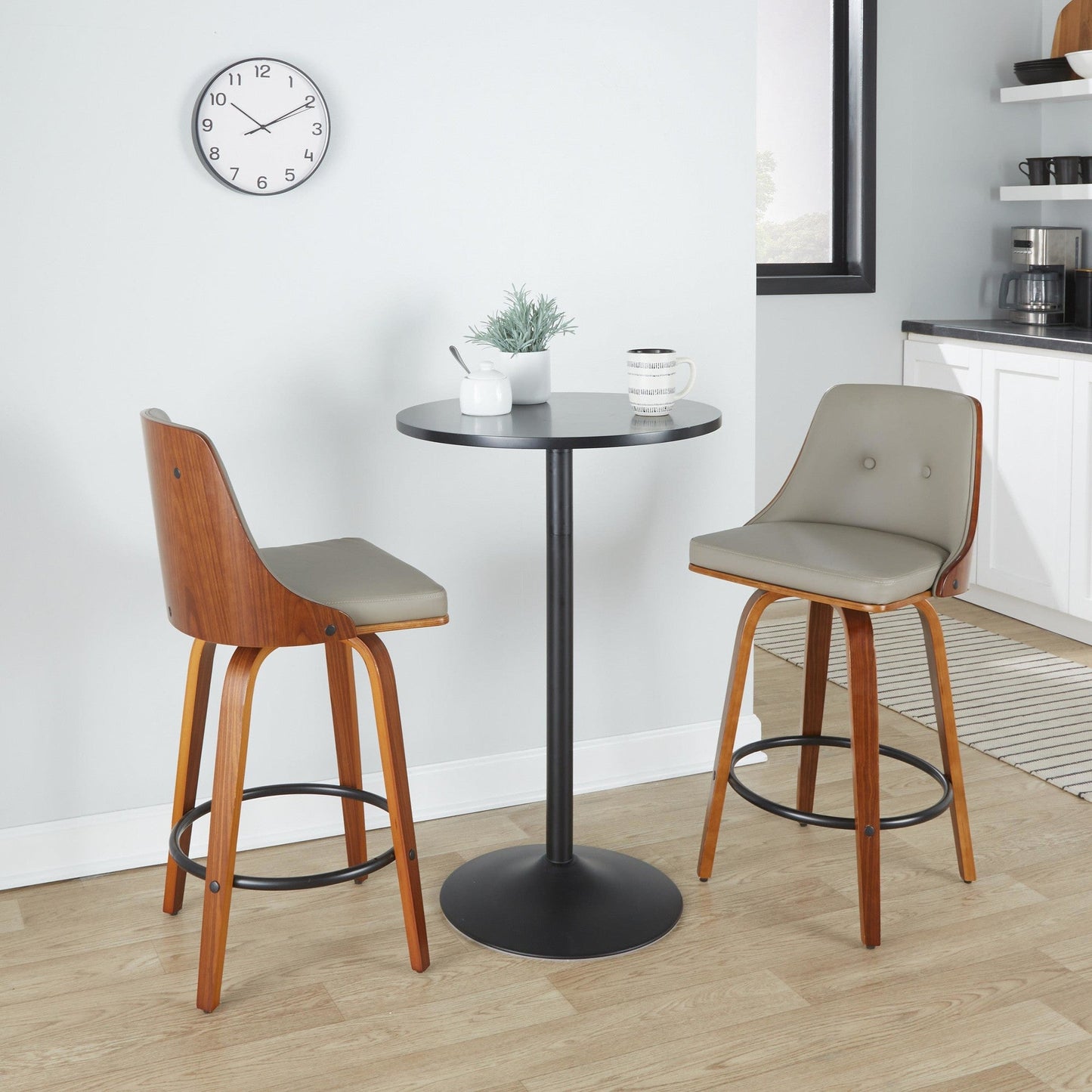 Majestic Office Furniture 26" Fixed-Height Counter Stool - Set of 2
