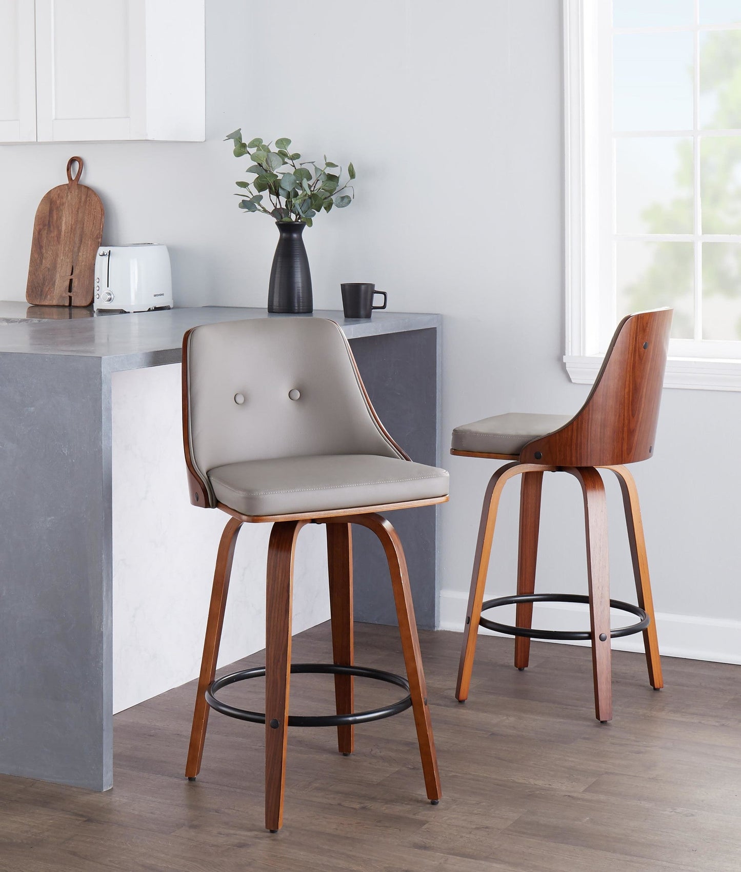 Majestic Office Furniture 26" Fixed-Height Counter Stool - Set of 2