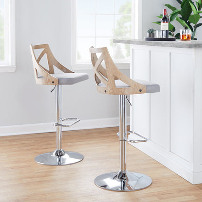 Majestic Office Furniture Adjustable Barstool - Set of 2