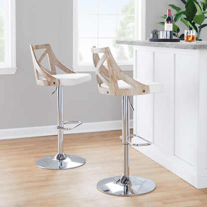Majestic Office Furniture Adjustable Barstool - Set of 2