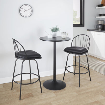 Majestic Office Furniture Claire 26" Fixed-Height Counter Stool - Set of 2