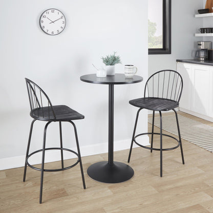 Majestic Office Furniture Claire 26" Fixed-Height Counter Stool - Set of 2