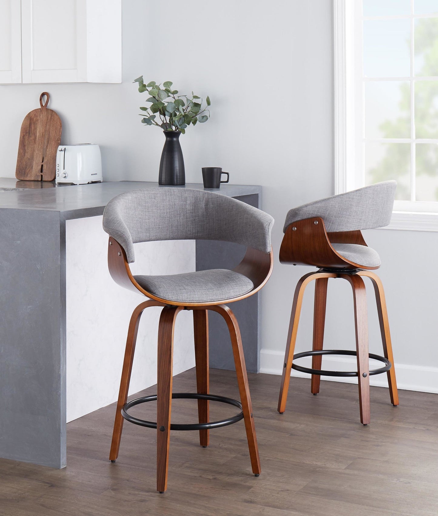 Majestic Office Furniture Mod 26" Fixed-Height Counter Stool - Set of 2