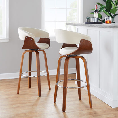 Majestic Office Furniture Mod 30" Fixed-Height Barstool - Set of 2