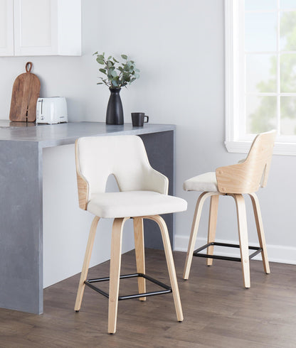 Majestic Office Furniture 24" Fixed-Height Counter Stool - Set of 2