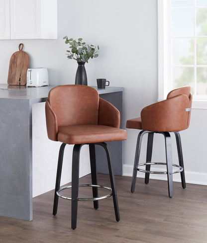 Majestic Office Furniture 26" Fixed-Height Counter Stool - Set of 2
