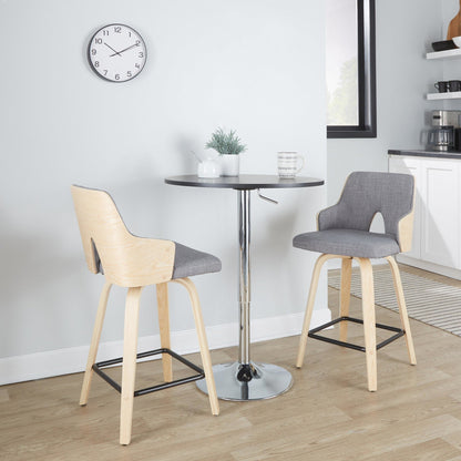 Majestic Office Furniture 24" Fixed-Height Counter Stool - Set of 2