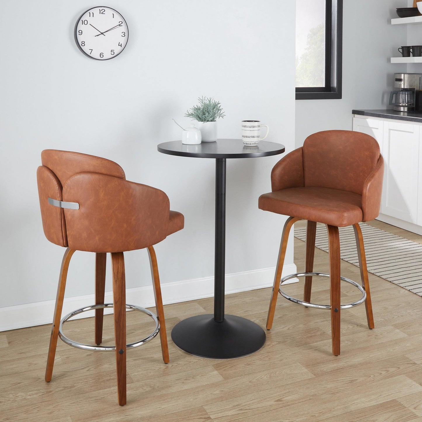 Majestic Office Furniture 26" Fixed-Height Counter Stool - Set of 2