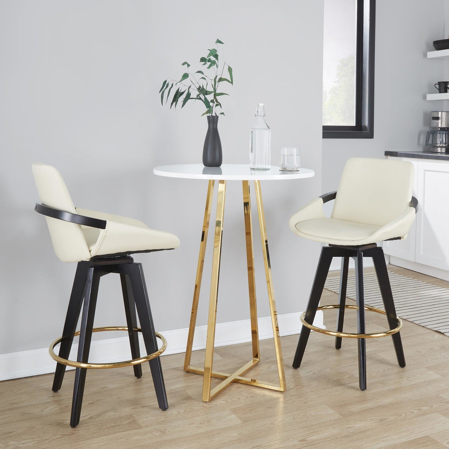 Majestic Office Furniture 26" Fixed-Height Counter Stool - Set of 2