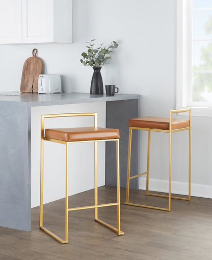 Majestic Office Furniture Stacker 26" Fixed-Height Counter Stool - Set Of 3