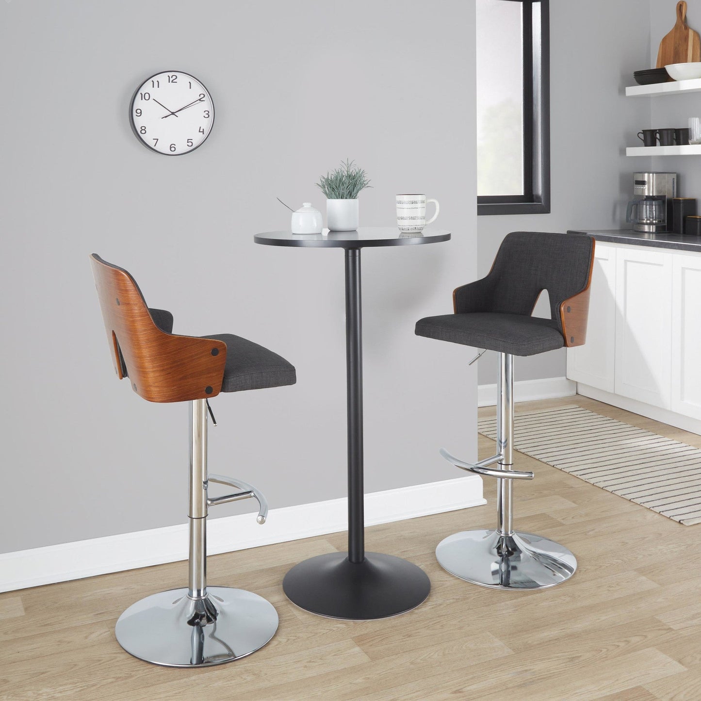 Majestic Office Furniture Adjustable Barstool - Set of 2