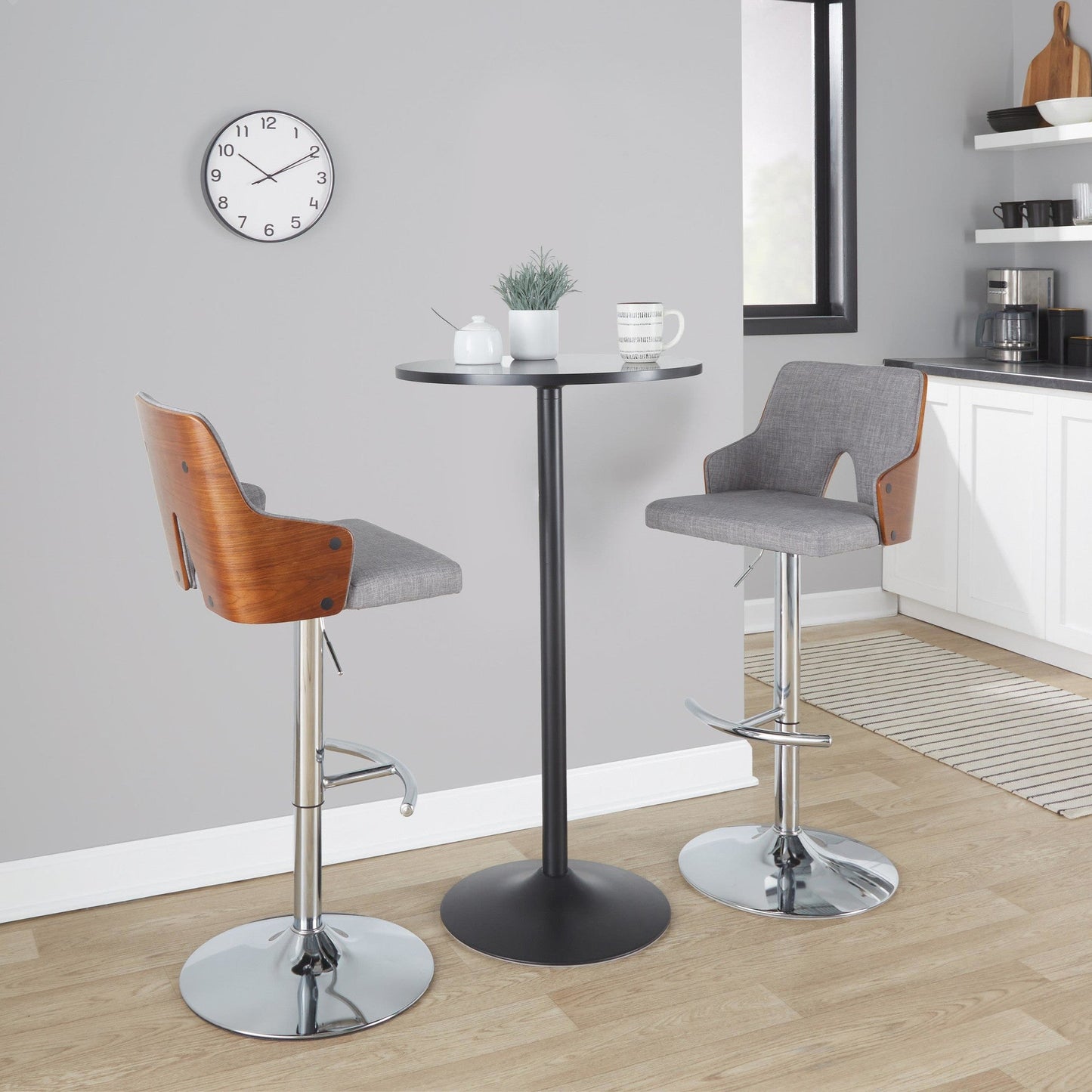 Majestic Office Furniture Adjustable Barstool - Set of 2