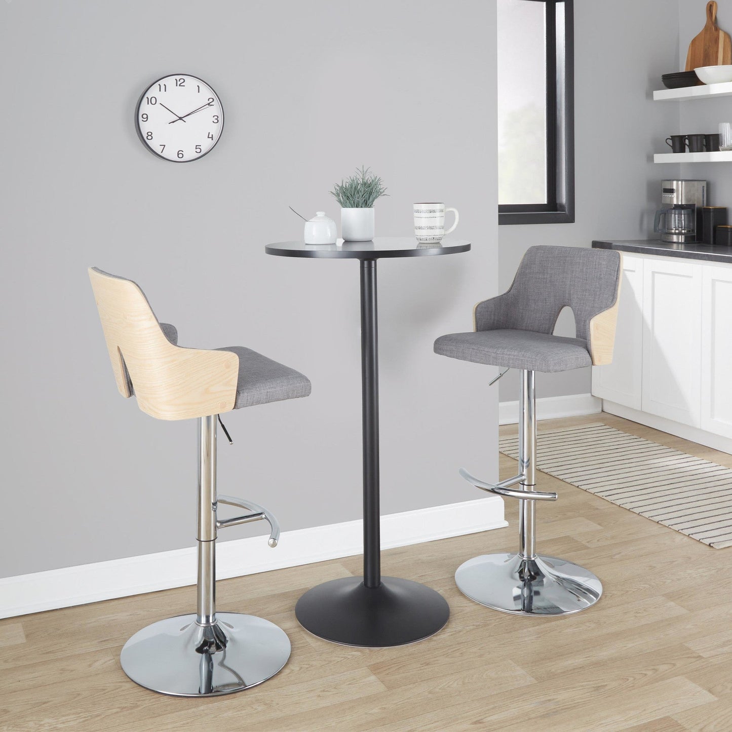 Majestic Office Furniture Adjustable Barstool - Set of 2