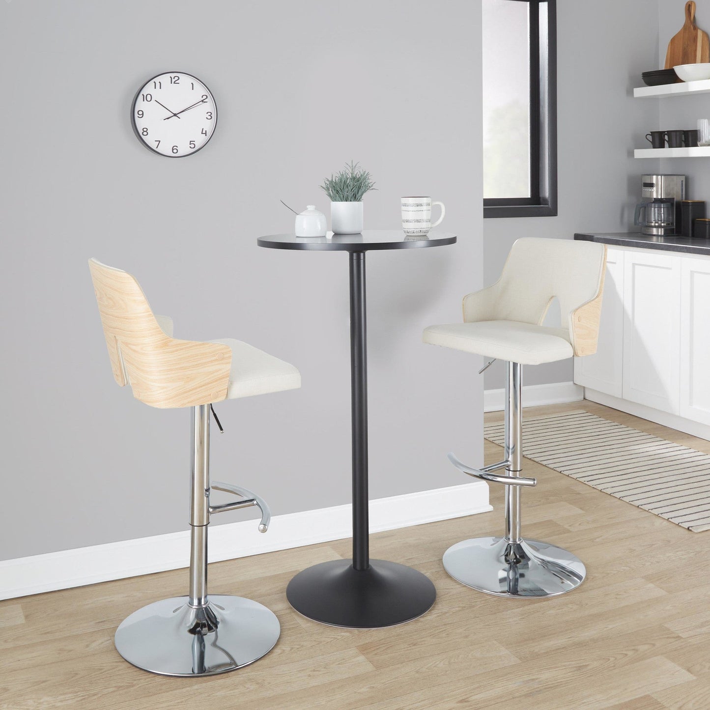Majestic Office Furniture Adjustable Barstool - Set of 2
