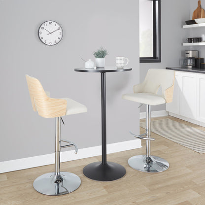 Majestic Office Furniture Adjustable Barstool - Set of 2