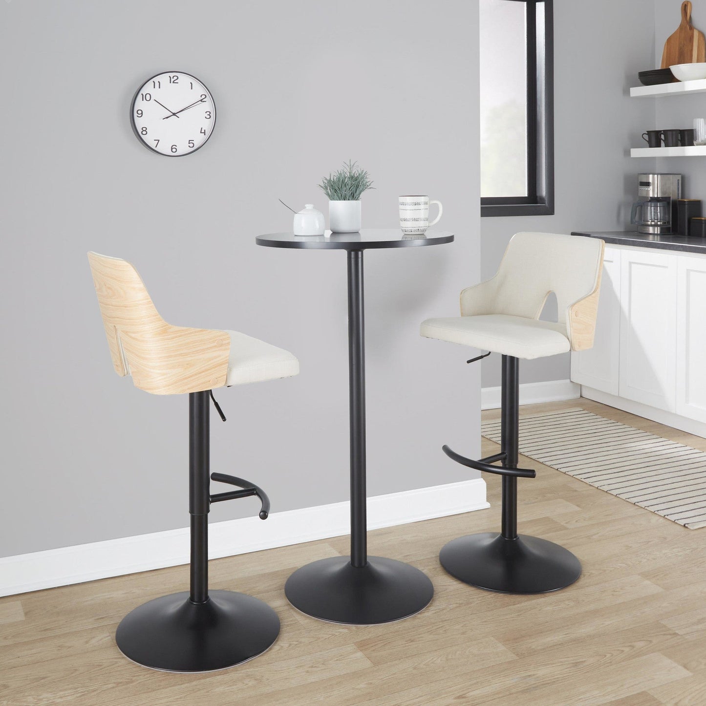 Majestic Office Furniture Adjustable Barstool - Set of 2