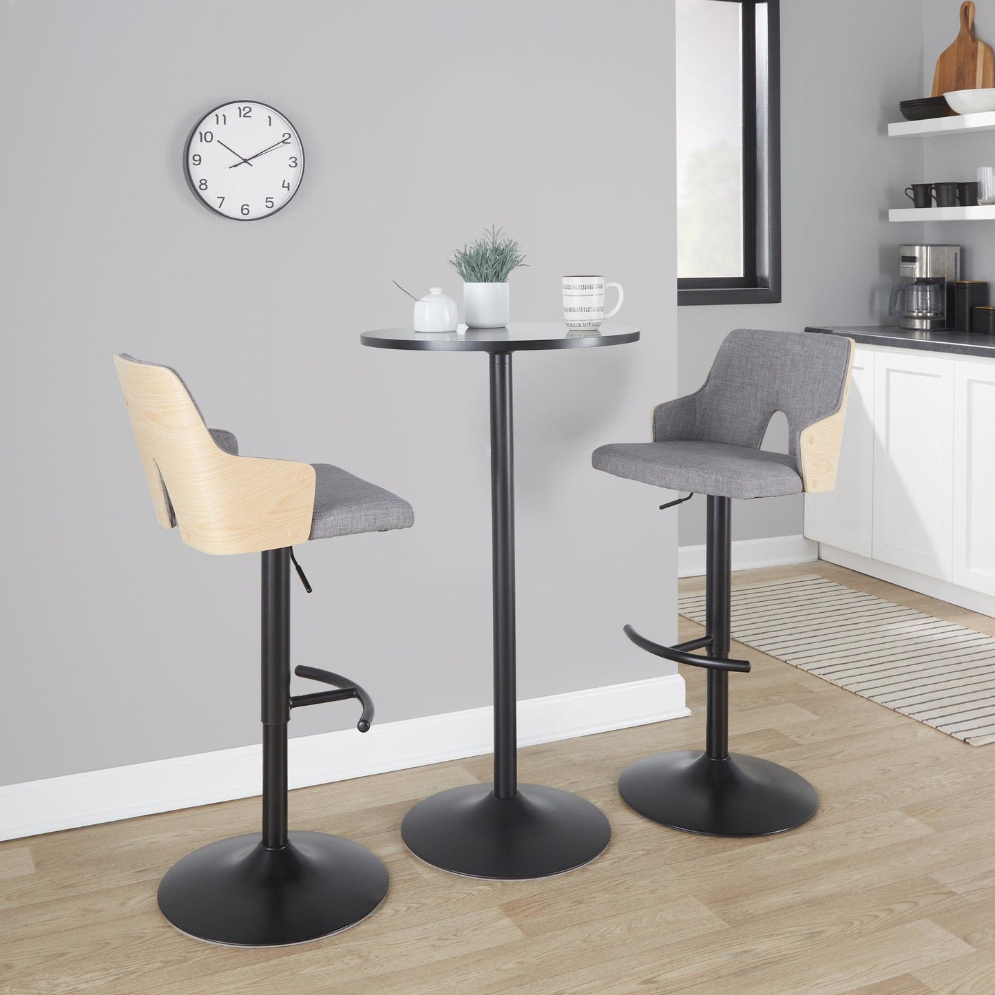 Majestic Office Furniture Adjustable Barstool - Set of 2