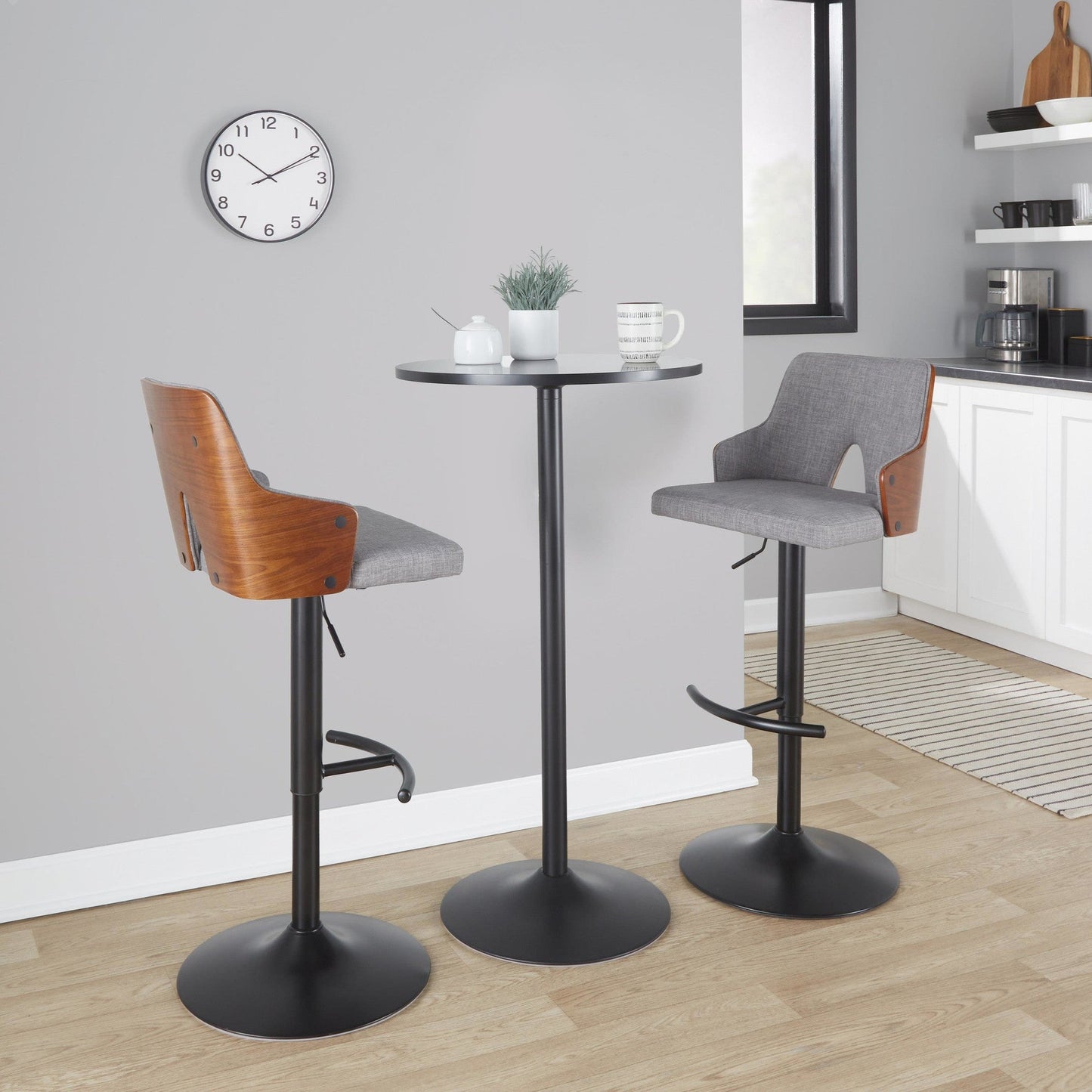 Majestic Office Furniture Adjustable Barstool - Set of 2
