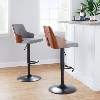 Majestic Office Furniture Adjustable Barstool - Set of 2