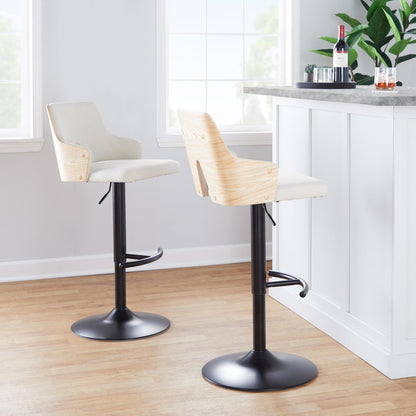 Majestic Office Furniture Adjustable Barstool - Set of 2