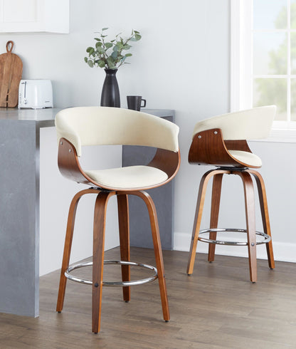 Majestic Office Furniture Mod 26" Fixed-Height Counter Stool - Set of 2