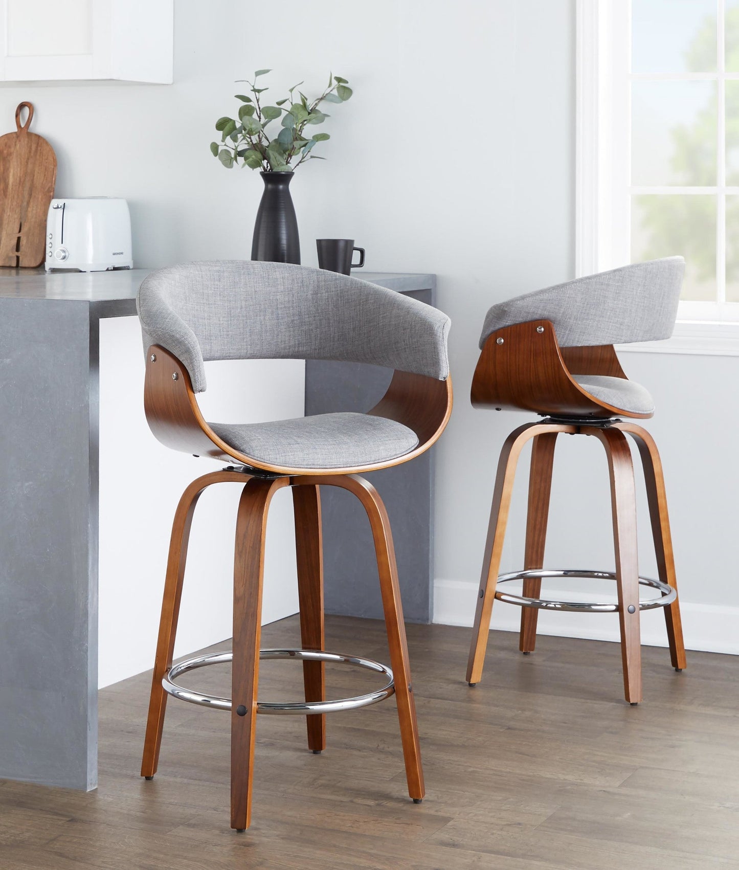 Majestic Office Furniture Mod 26" Fixed-Height Counter Stool - Set of 2