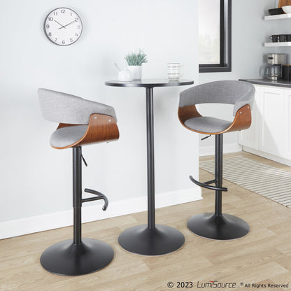 Lumisource Vintage Mod Adjustable Barstool - Set of 2