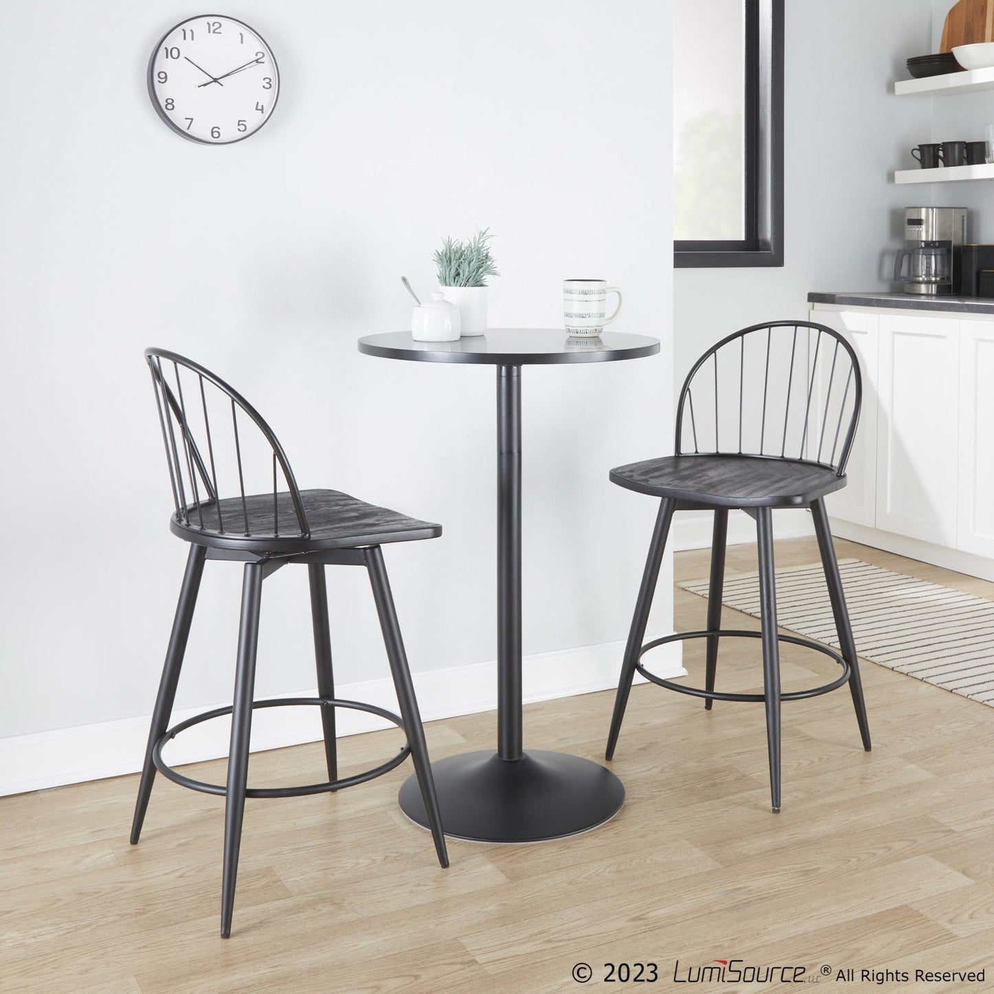 Majestic Office Furniture 26" Fixed-Height Counter Stool - Set of 2