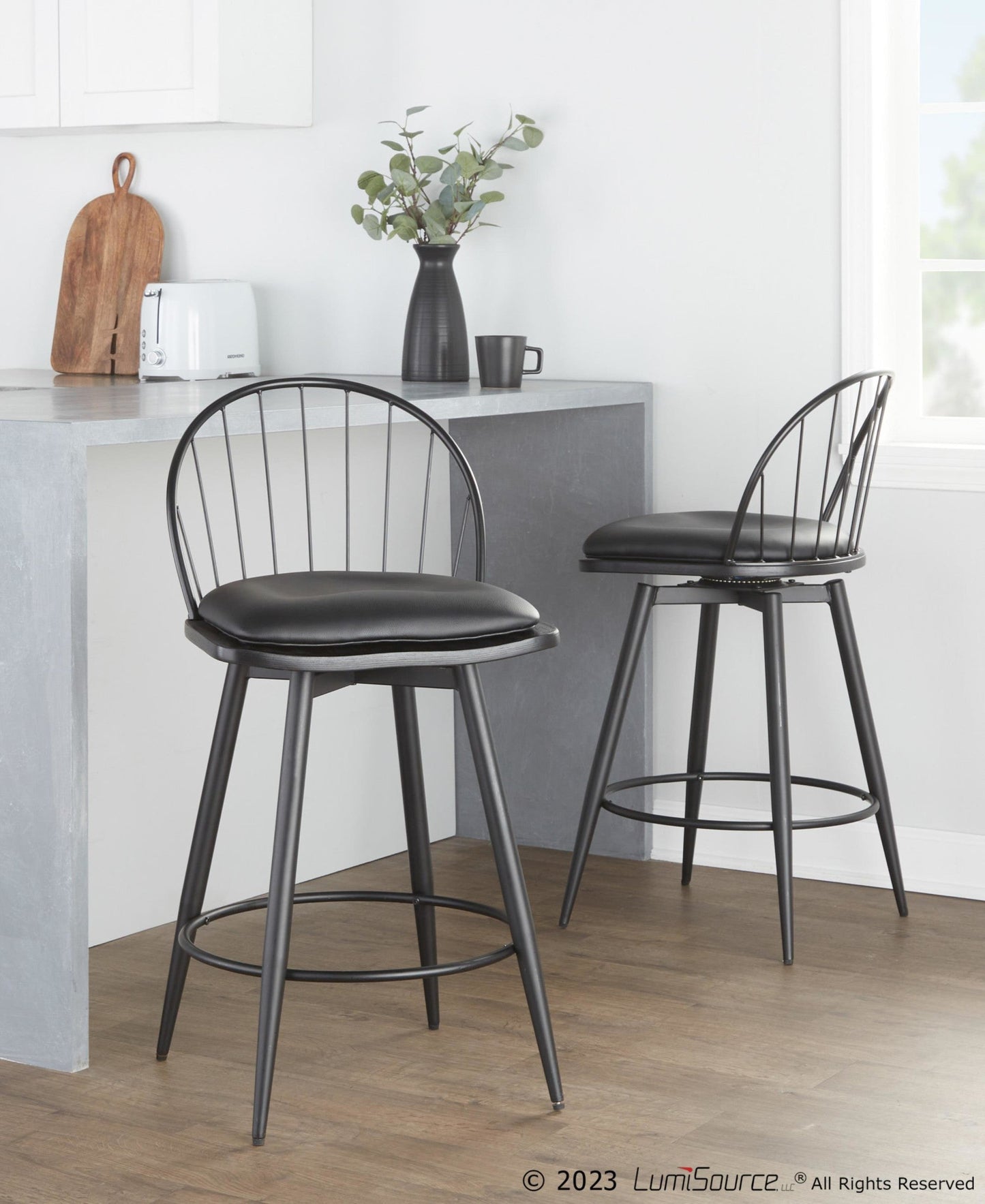 Majestic Office Furniture 26" Fixed-Height Counter Stool - Set of 2