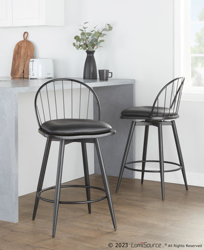 Majestic Office Furniture 26" Fixed-Height Counter Stool - Set of 2