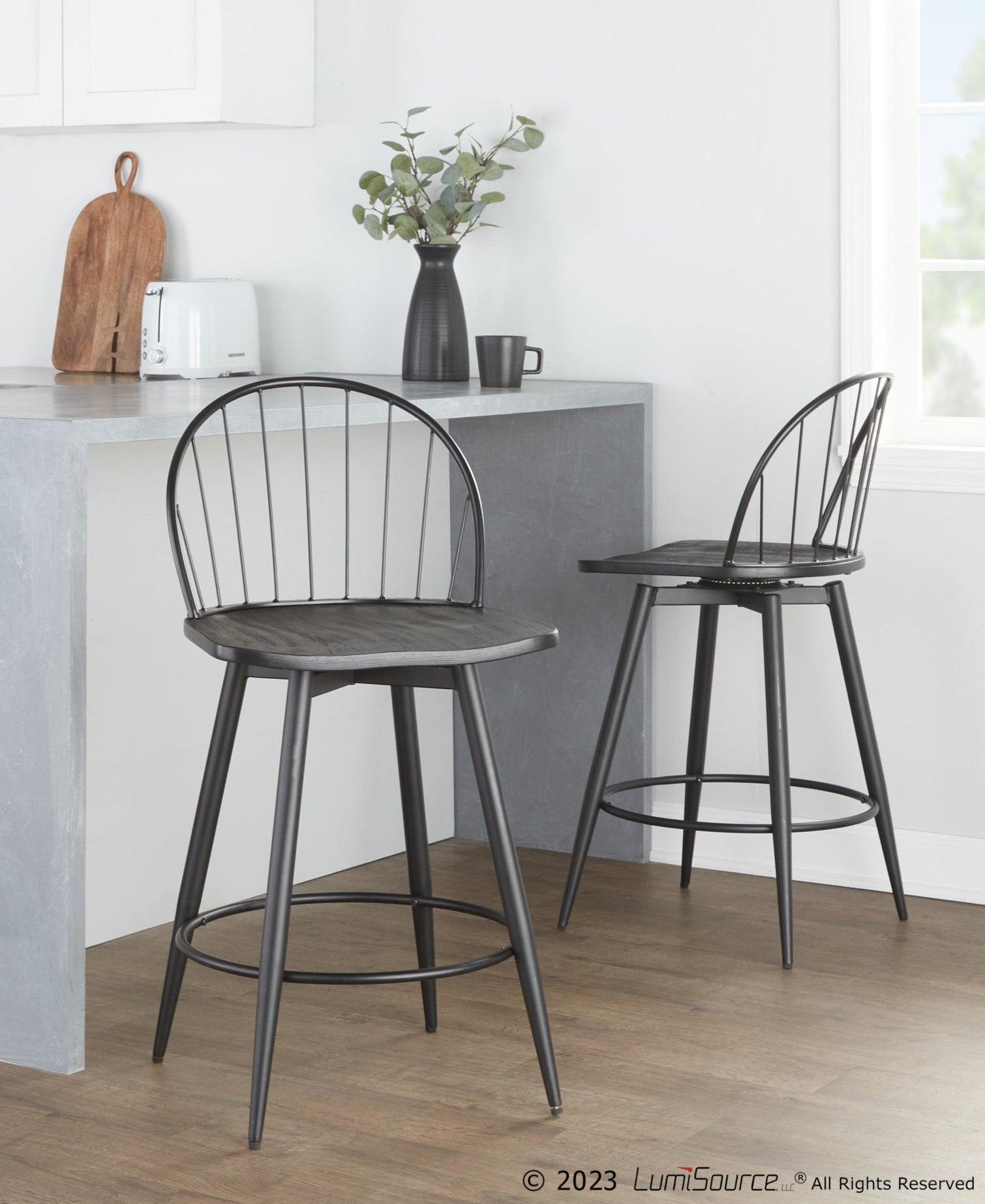 Majestic Office Furniture 26" Fixed-Height Counter Stool - Set of 2