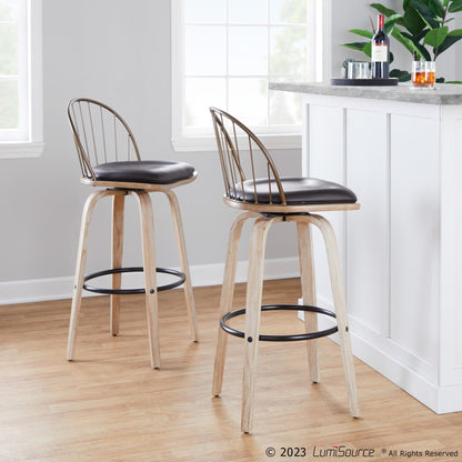 Majestic Office Furniture 30" Fixed-Height Barstool - Set of 2