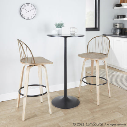 Majestic Office Furniture 30" Fixed-Height Barstool - Set of 2