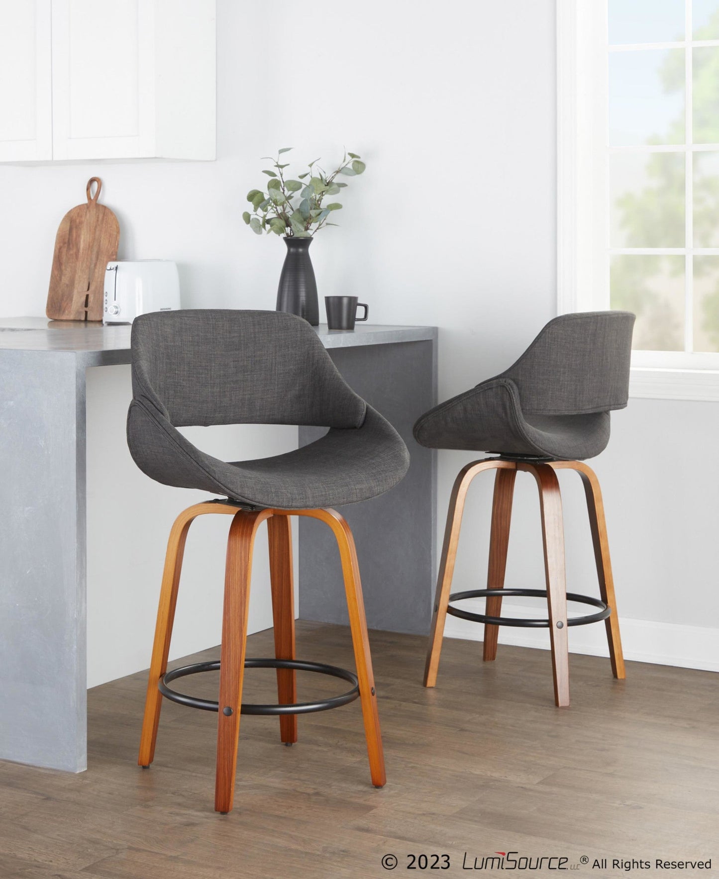 Majestic Office Furniture 26" Fixed-Height Counter Stool - Set of 2