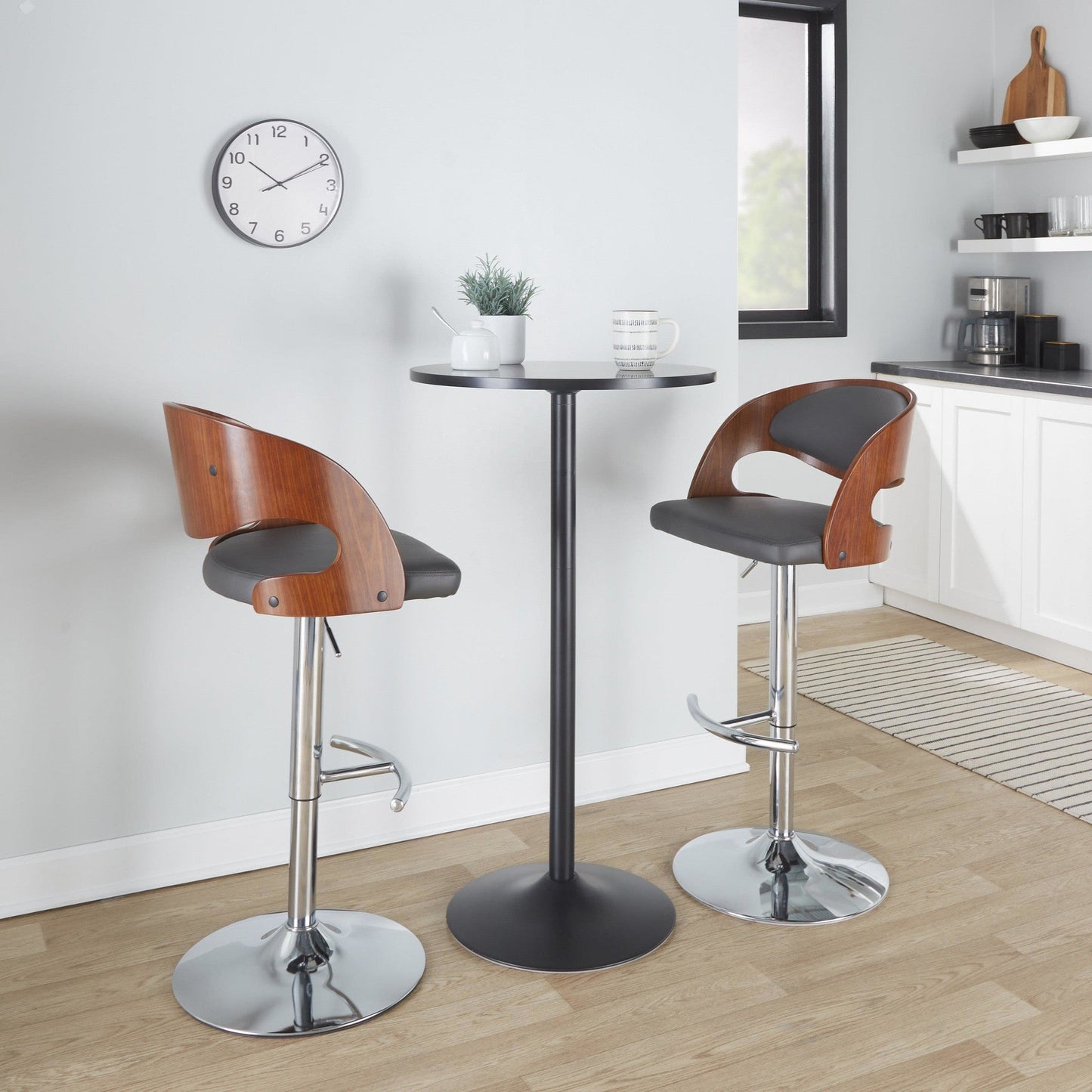 Majestic Office Furniture Adjustable Barstool - Set of 2
