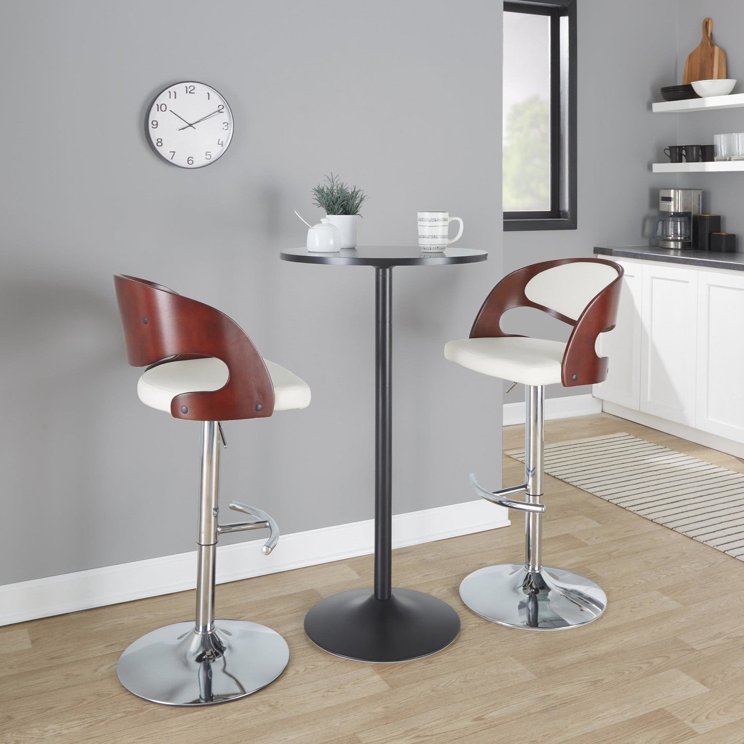 Majestic Office Furniture Adjustable Barstool - Set of 2