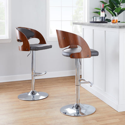 Majestic Office Furniture Adjustable Barstool - Set of 2
