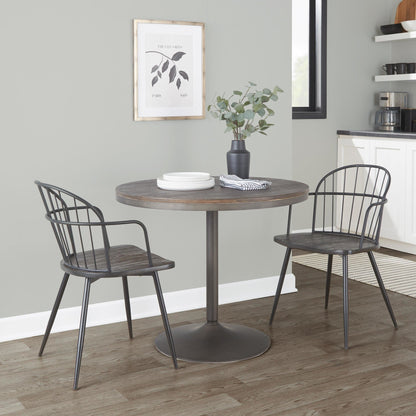 Lumisource Riley Arm Chair - Set of 2