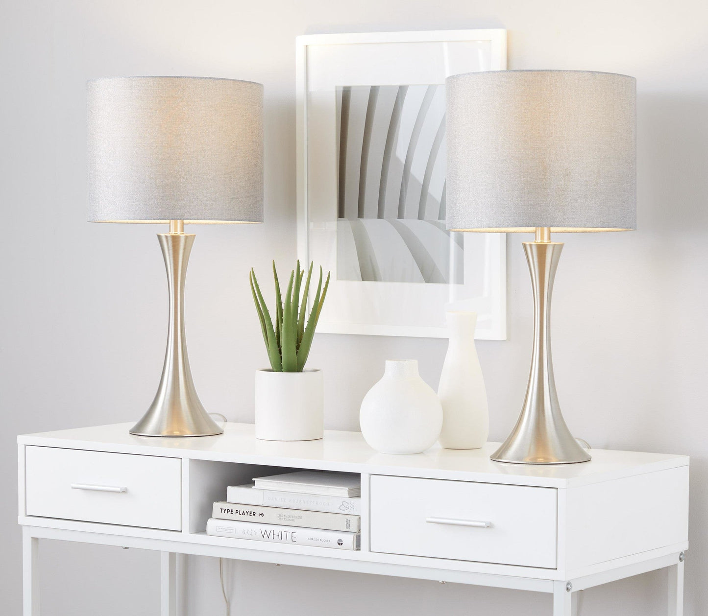 Majestic Office Furniture 24" Metal Table Lamp - Set of 2