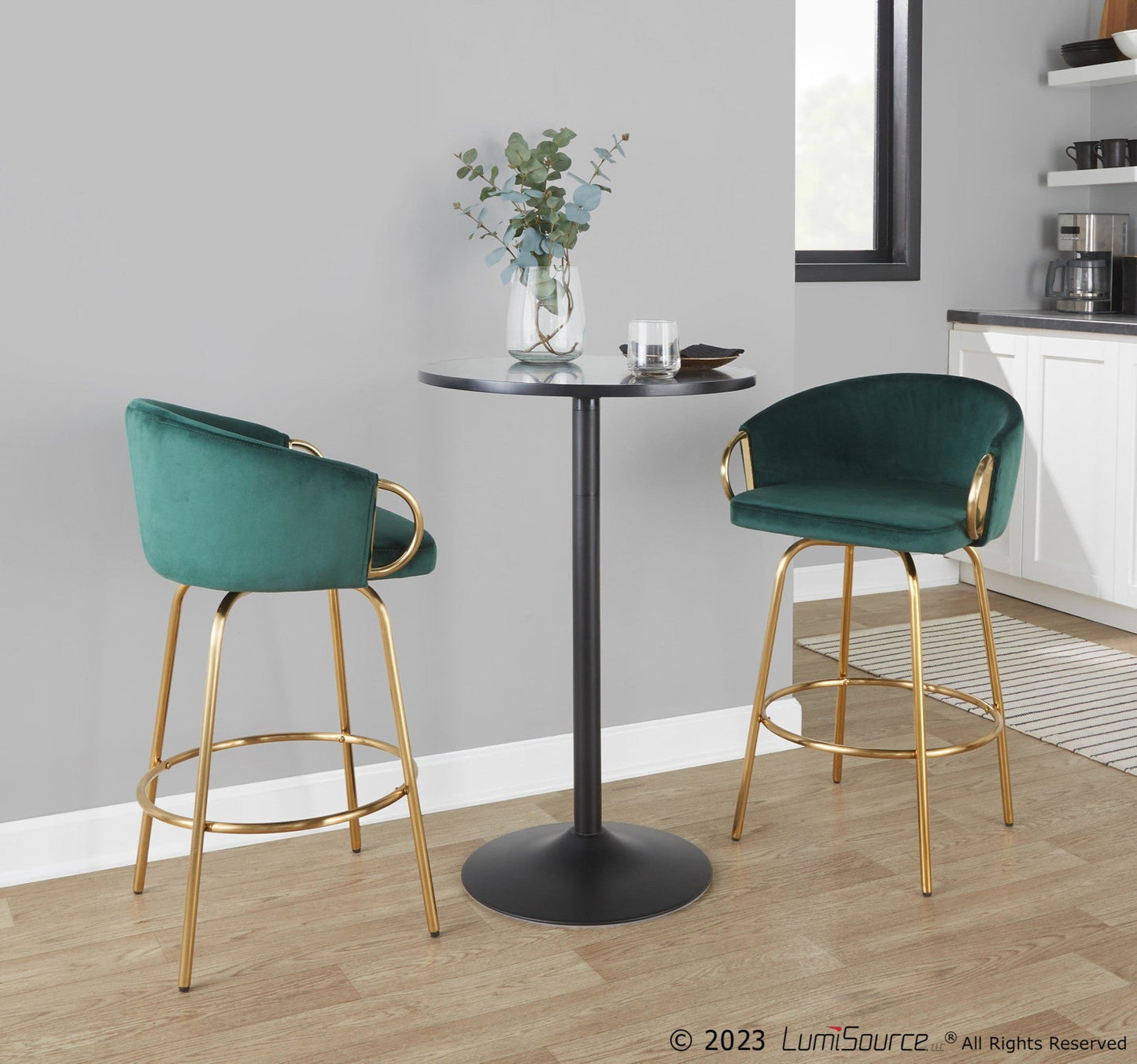 Majestic Office Furniture 26" Fixed-Height Counter Stool - Set of 2
