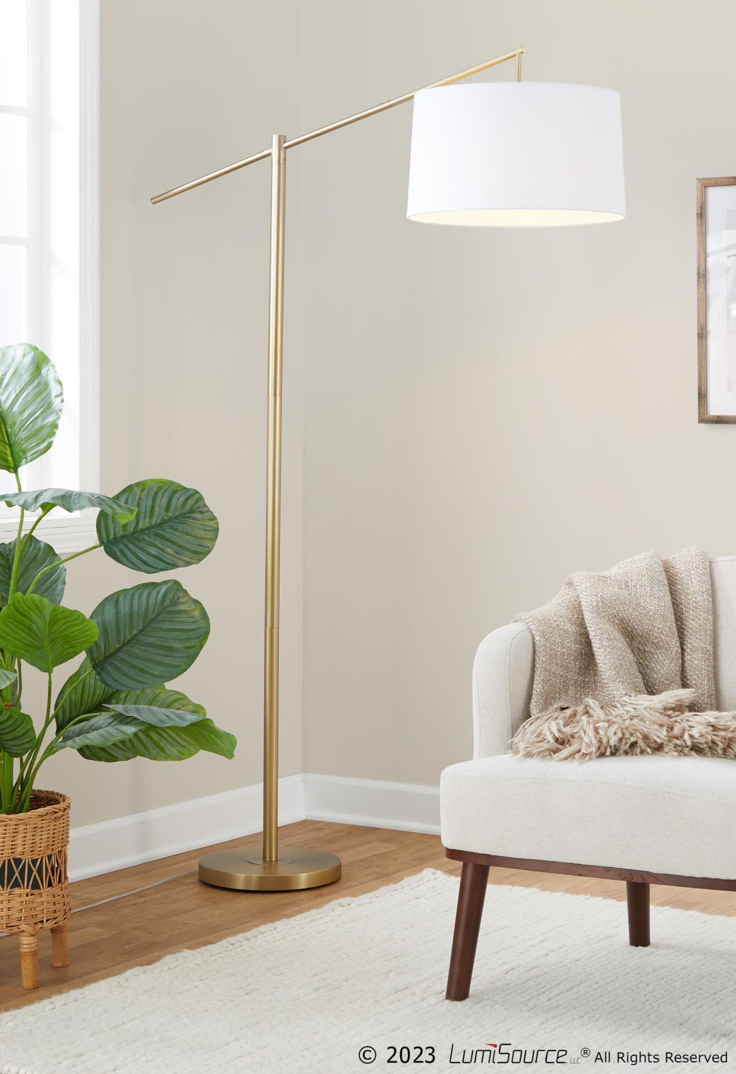 Majestic Office Furniture 69" Metal Floor Lamp