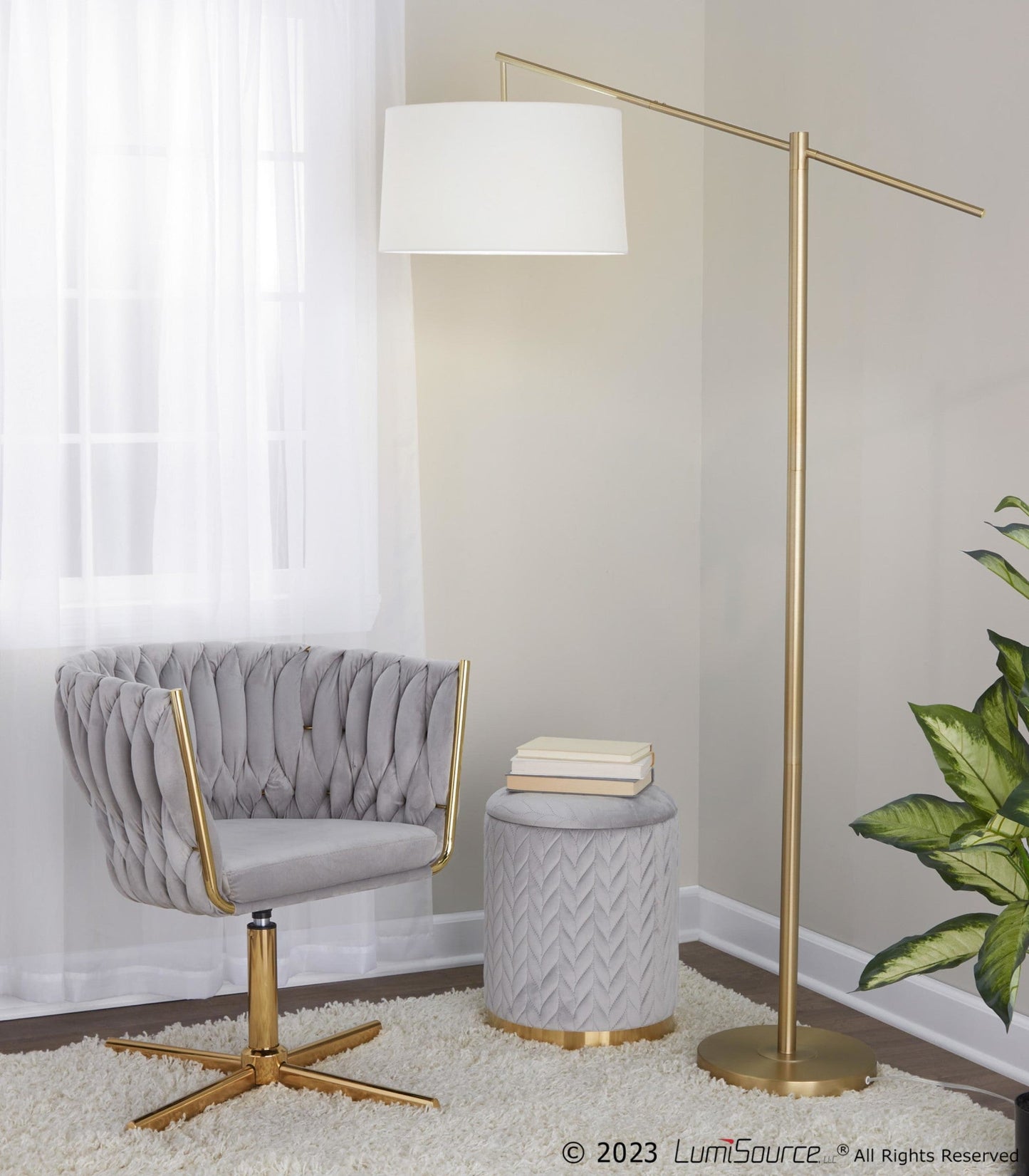 Majestic Office Furniture 69" Metal Floor Lamp