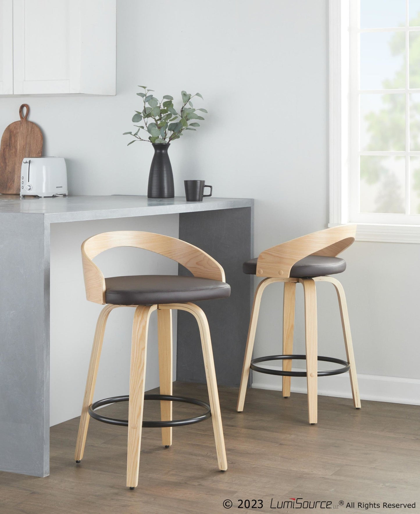 Majestic Office Furniture 26" Fixed-Height Counter Stool - Set of 2